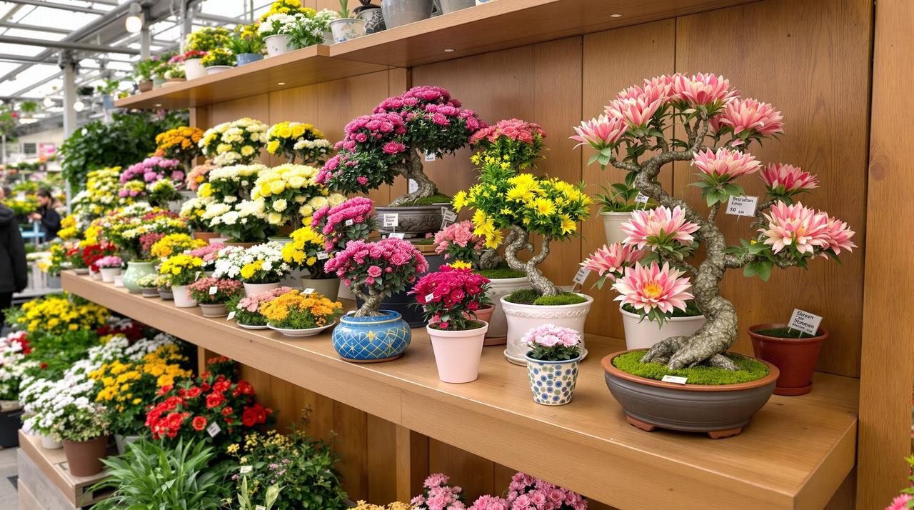 驰策影院 - 菊花盆栽造型艺术：打造微型菊花园
